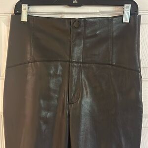 ZARA Black Faux Leather High Rise Pant Woman’s Size Medium